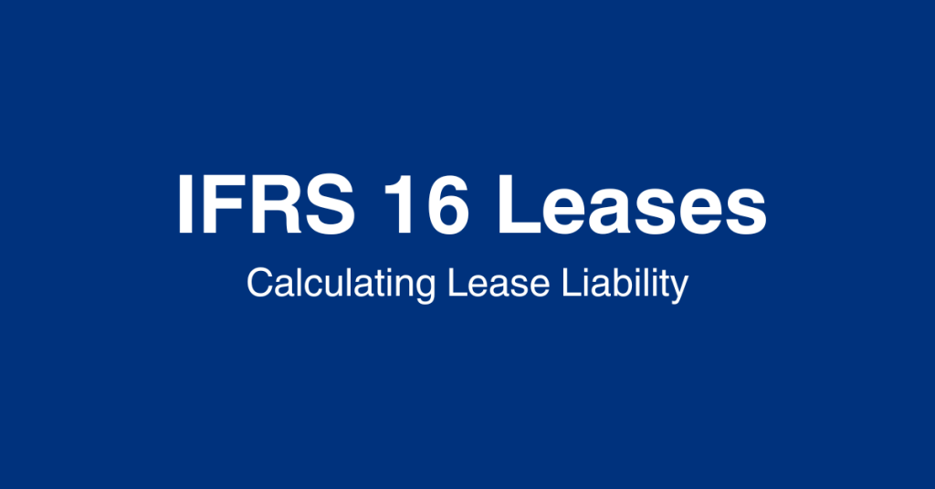 IFRS 16 leases